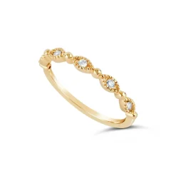 Dinny Hall Jasmine 14K Fine Diamond Set Half Eternity Ring