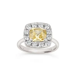 Dinny Hall Jolanda 18K Fine Lemon Yellow Sapphire & Diamond Ring
