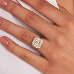 Dinny Hall Jolanda 18K Fine Lemon Yellow Sapphire & Diamond Ring