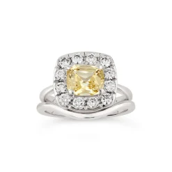 Dinny Hall Jolanda 18K Fine Lemon Yellow Sapphire & Diamond Ring