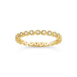 Dinny Hall 14K Diamond Forget Me Not Full Eternity Ring