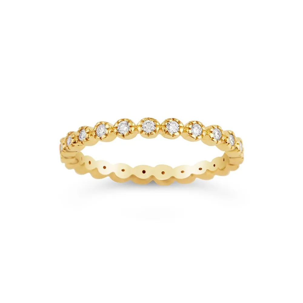 Dinny Hall 14K Diamond Forget Me Not Full Eternity Ring