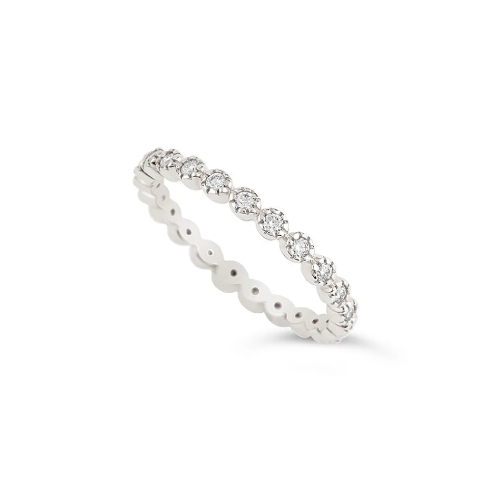 Dinny Hall 14K Diamond Forget Me Not Full Eternity Ring