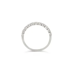 Dinny Hall 14K Diamond Forget Me Not Half Eternity Ring