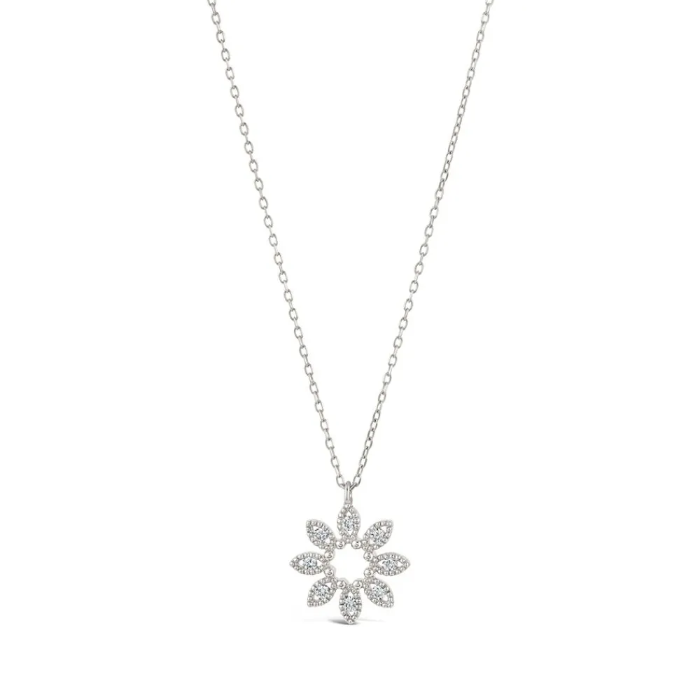 Dinny Hall 14K Diamond Jasmine Flower Pendant