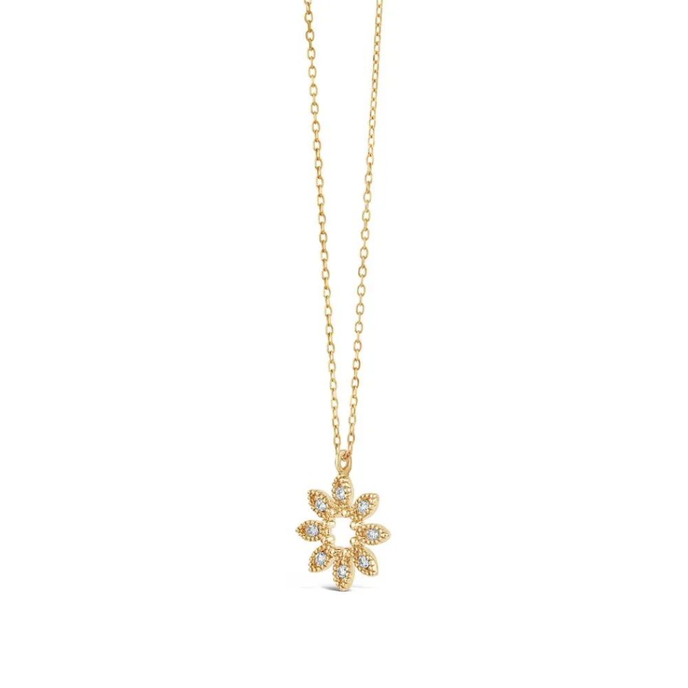 Dinny Hall 14K Diamond Jasmine Flower Pendant