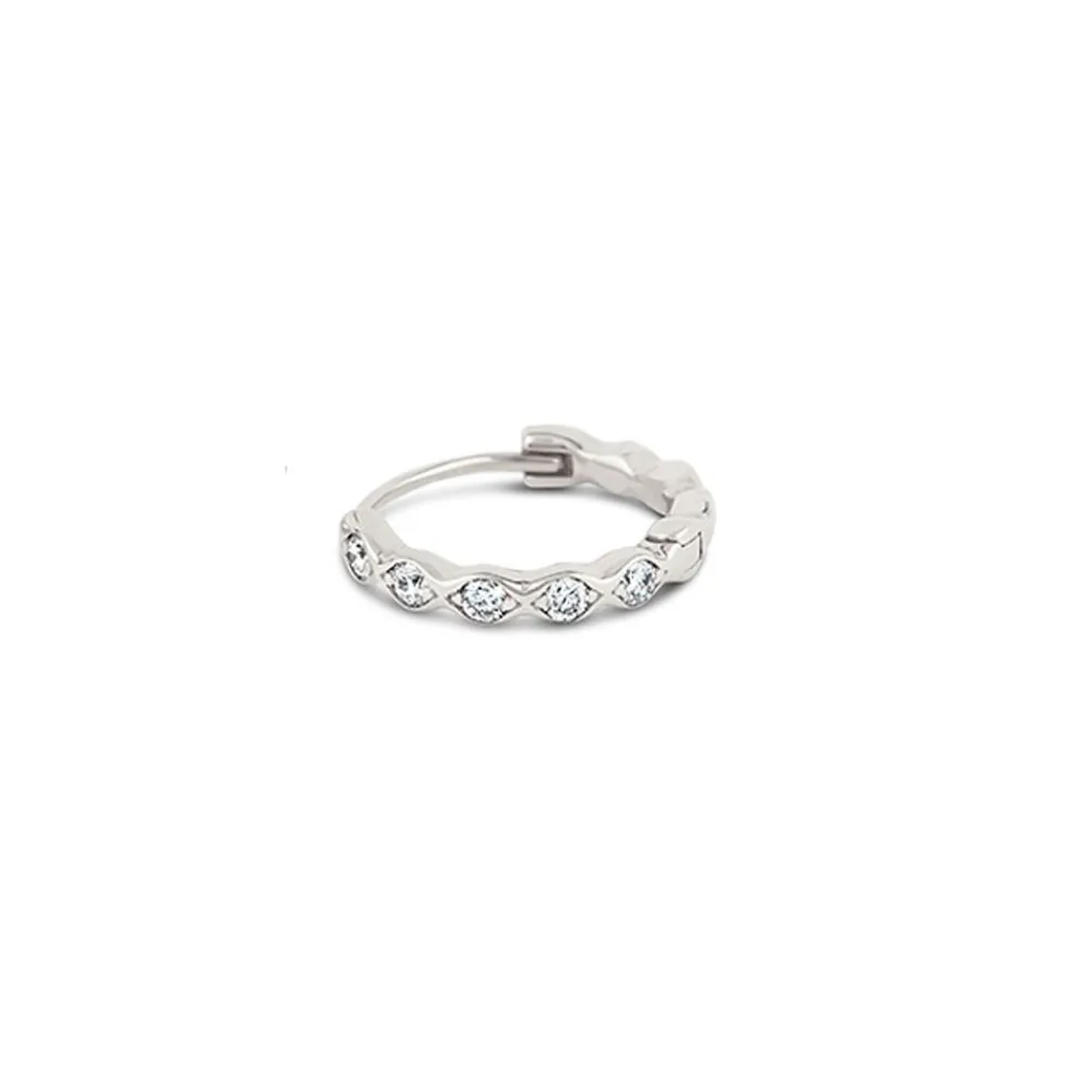 Dinny Hall 14K Diamond Rosemary Single Huggie Hoop