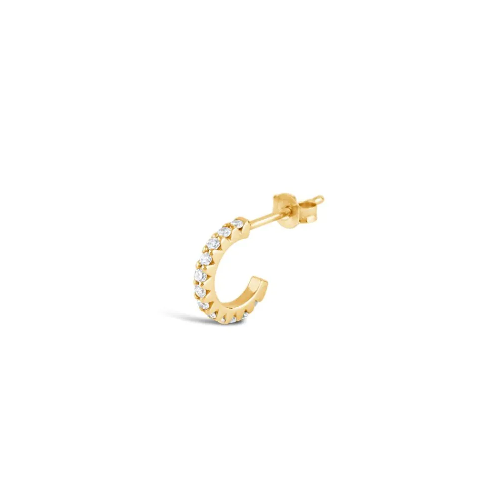 Dinny Hall 14K Diamond Rosie Mini Single Hoop