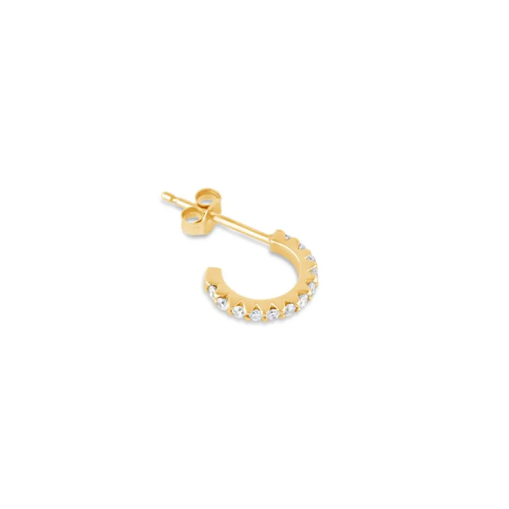 Dinny Hall 14K Diamond Rosie Mini Single Hoop