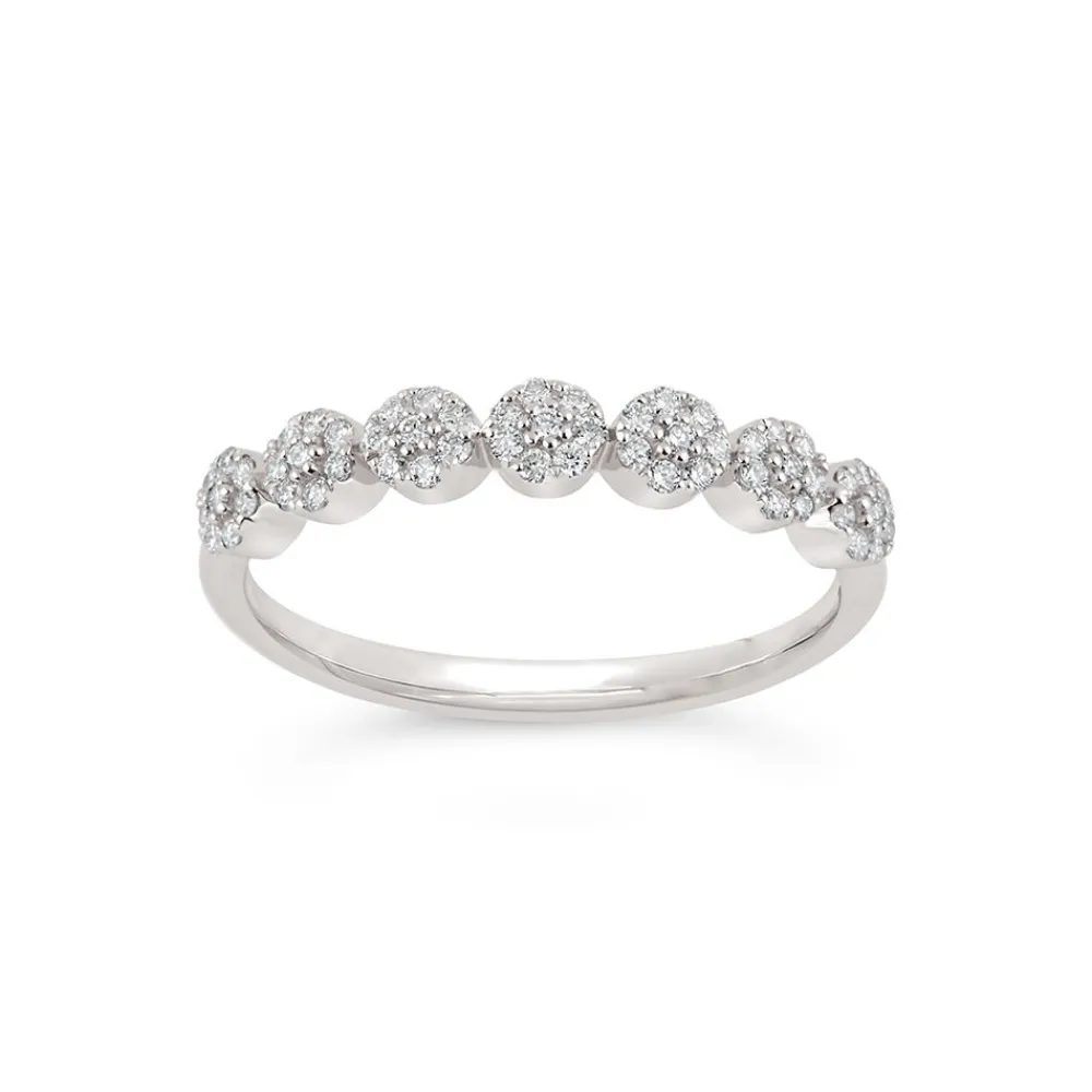 Dinny Hall 14K Fine Starflower Diamond Half Eternity Ring