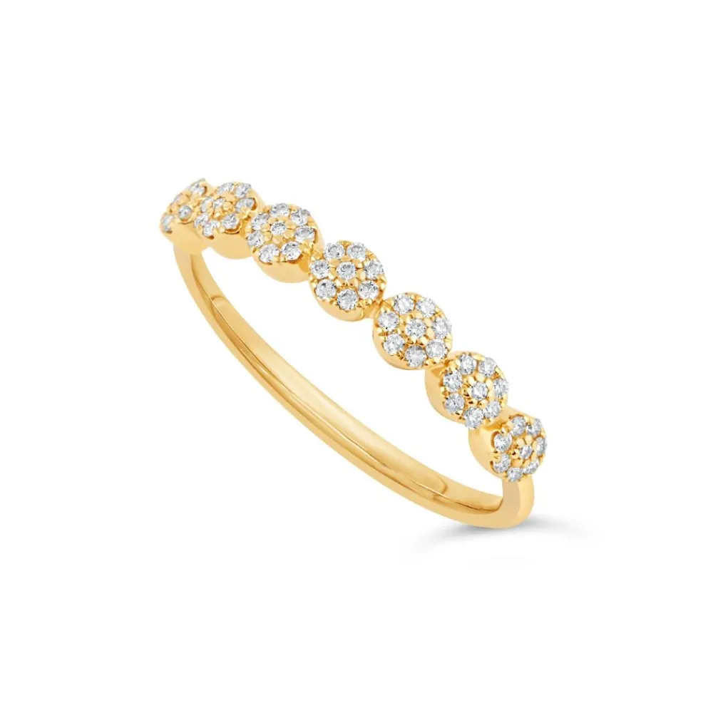 Dinny Hall 14K Fine Starflower Diamond Half Eternity Ring