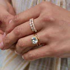 Dinny Hall 14K Fine Starflower Diamond Half Eternity Ring