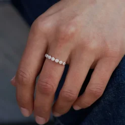 Dinny Hall 14K Fine Starflower Diamond Half Eternity Ring