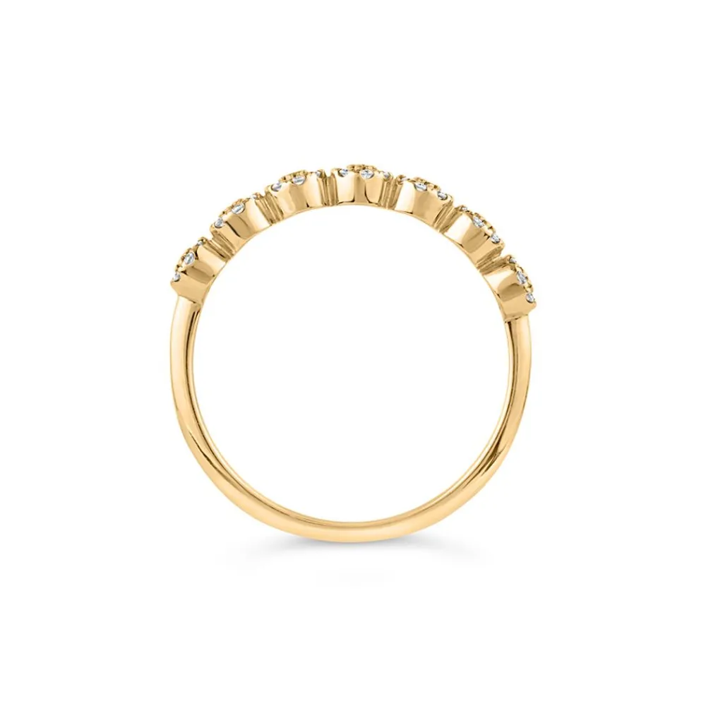 Dinny Hall 14K Fine Starflower Diamond Half Eternity Ring