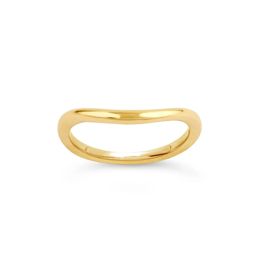 Dinny Hall 18K Gold Curved Court Wedding Band