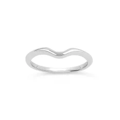 Dinny Hall 18K Gold Ellie Solitaire Curve Wedding Band