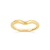 Dinny Hall 18K Gold Lily Solitaire Curve Wedding Band