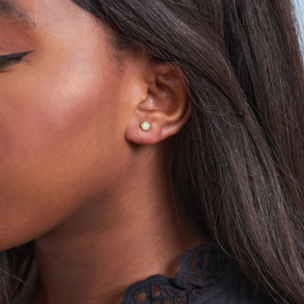 Dinny Hall 14K Gold Opal Studs