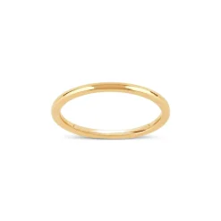 Dinny Hall 18K Gold Skinny Court Wedding Band