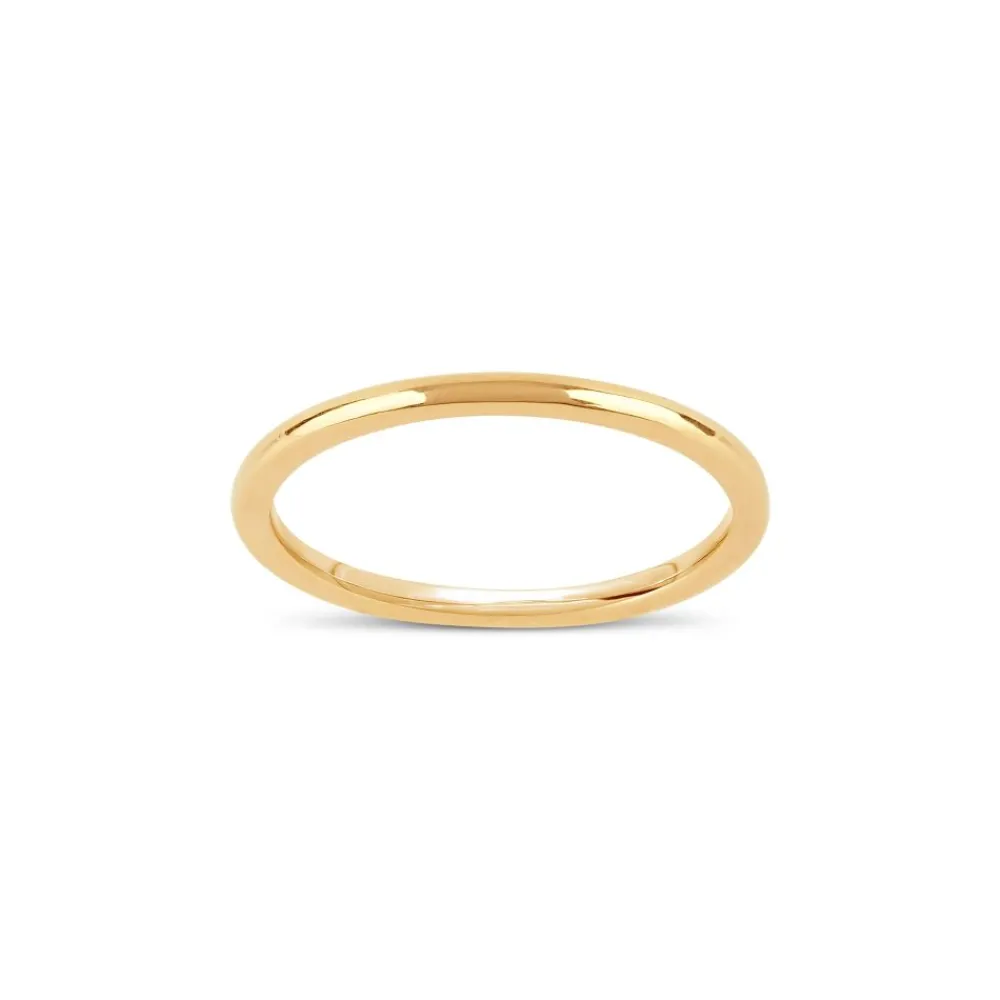 Dinny Hall 18K Gold Skinny Court Wedding Band