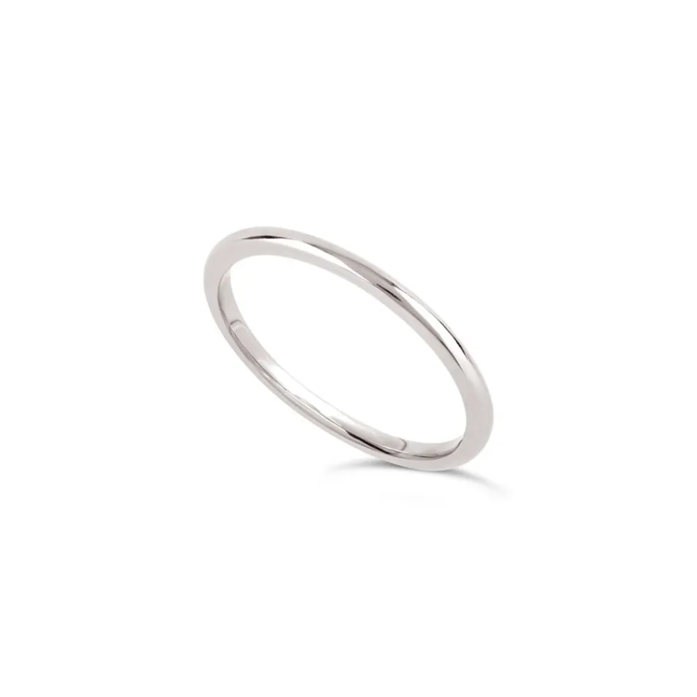 Dinny Hall 18K Gold Skinny Court Wedding Band