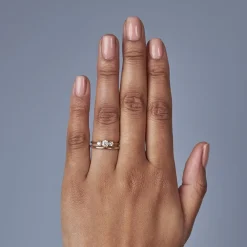 Dinny Hall 18K Gold Skinny Court Wedding Band