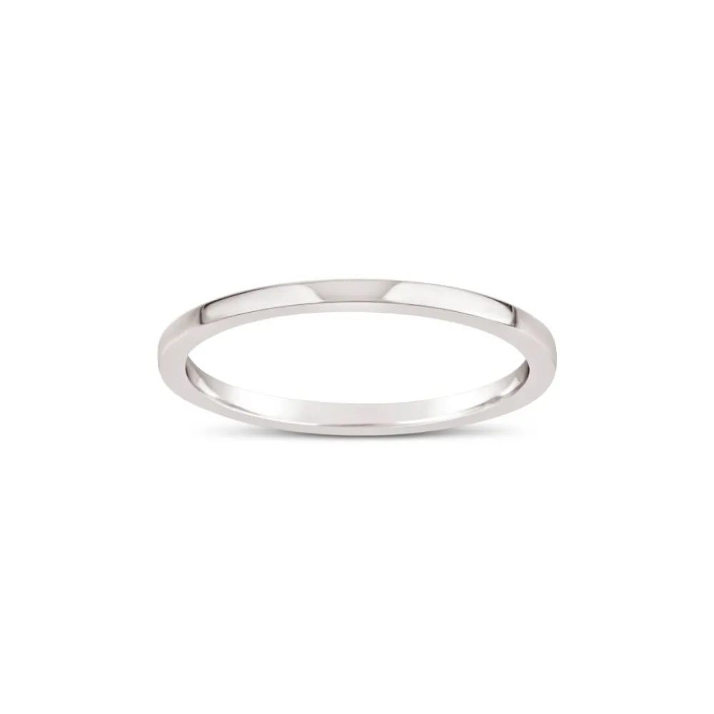Dinny Hall 18K Gold Skinny Flat Wedding Band