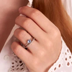 Dinny Hall Kassia 18K Fine Blue Sapphire & Diamond Ring