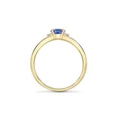 Dinny Hall Kassia 18K Fine Royal Blue Sapphire & Diamond Ring