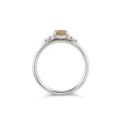 Dinny Hall Katie 18K Fine Montana Lemon Sapphire & Diamond Ring