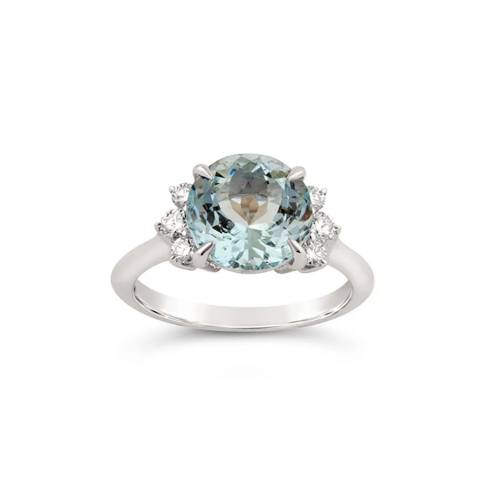 Dinny Hall Krista 18K Fine Aquamarine & Diamond Ring