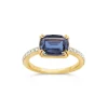 Dinny Hall Laura 18K Fine Twilight Blue Sapphire & Diamond Ring
