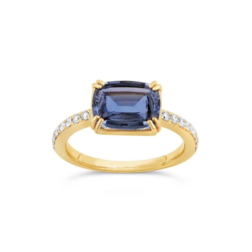 Dinny Hall Laura 18K Fine Twilight Blue Sapphire & Diamond Ring