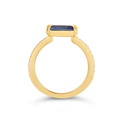 Dinny Hall Laura 18K Fine Twilight Blue Sapphire & Diamond Ring