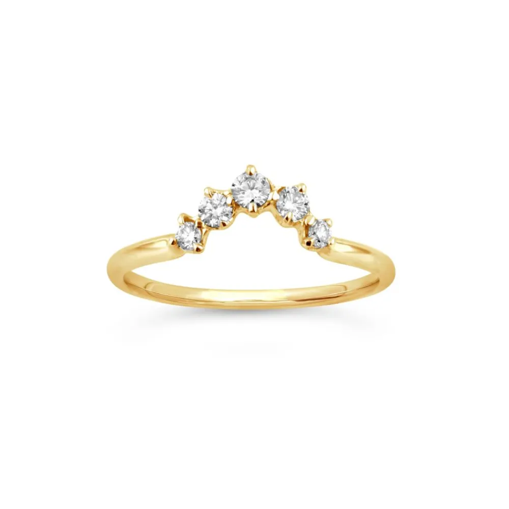 Dinny Hall Lily 18K Fine Diamond Crown Ring