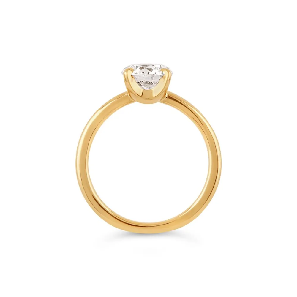 Dinny Hall Lizzy 18K Fine Diamond Solitaire Ring