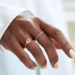Dinny Hall Lizzy 18K Fine Lemon Yellow Sapphire Ring