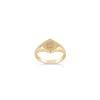 Dinny Hall Lotus Solid Gold Engraved Signet Pinky Ring