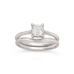 Dinny Hall Macy 18K Fine Cushion Old Cut Diamond Ring