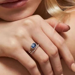 Dinny Hall Mia 18K Fine Blue Sapphire & Diamond Ring