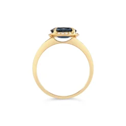 Dinny Hall Mia 18K Fine Navy Blue Sapphire & Diamond Ring