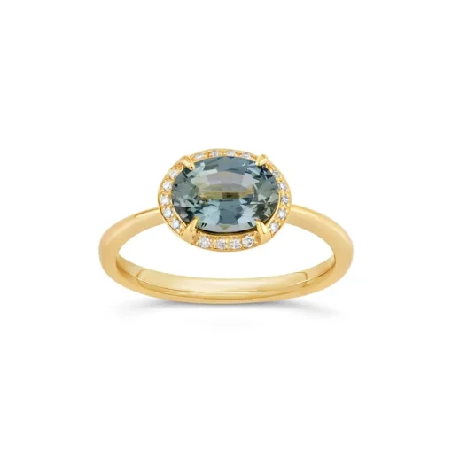 Dinny Hall Mia 18K Fine Ocean Blue Sapphire & Brilliant Ring