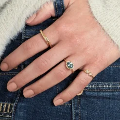 Dinny Hall Mia 18K Fine Ocean Blue Sapphire & Brilliant Ring