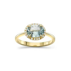 Dinny Hall Mia 18K Fine Pale Blue Sapphire & Diamond Ring