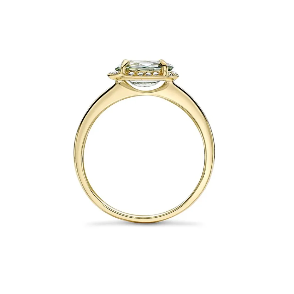 Dinny Hall Mia 18K Fine Pale Blue Sapphire & Diamond Ring
