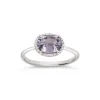 Dinny Hall Mia 18K Fine Pale Mauve Sapphire & Diamond Ring