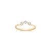 Dinny Hall Mini Curve Recycled Gold Diamond Pinky Ring