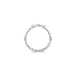 Dinny Hall Mini Curve Recycled Gold Diamond Pinky Ring