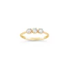 Dinny Hall Mini Ellie Trio Recycled Gold Diamond Pinky Ring