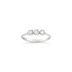Dinny Hall Mini Ellie Trio Recycled Gold Diamond Pinky Ring